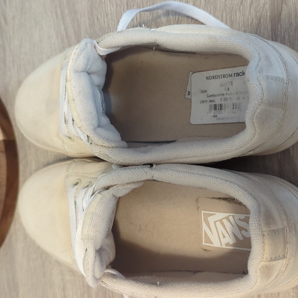 Vans Cream Sneakers Canvas Low-Top - Picture 4 of 10